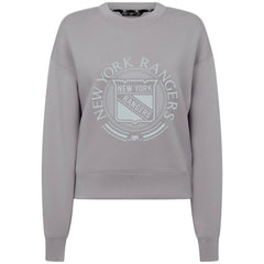 New York Rangers Levelwear Women's Slate & Snow Sponge Tri-Blend Sweatshirt - Gray | US 203561082