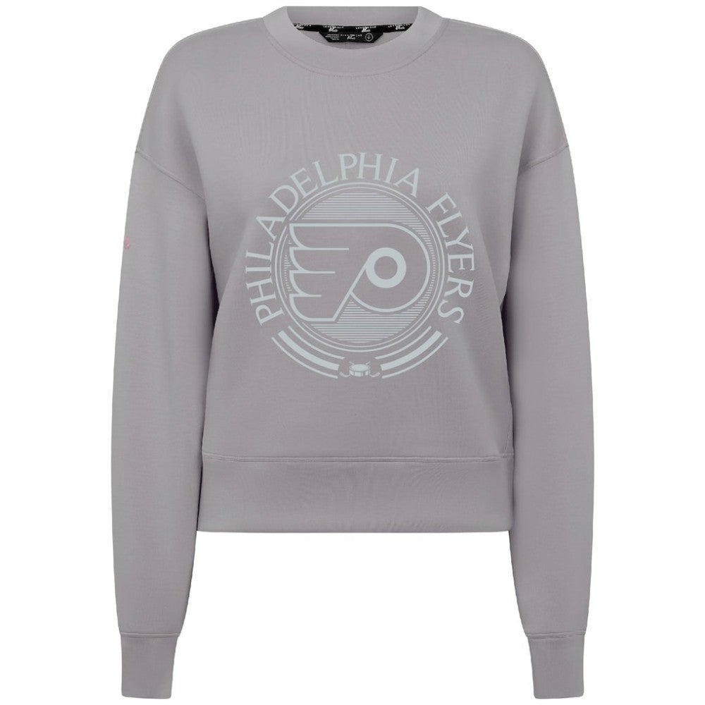 Philadelphia Flyers Levelwear Women's Slate & Snow Sponge Tri-Blend Sweatshirt - Gray | US 203561086