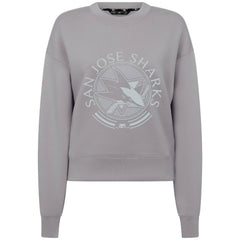 San Jose Sharks Levelwear Women's Slate & Snow Sponge Tri-Blend Sweatshirt - Gray | US 203561091