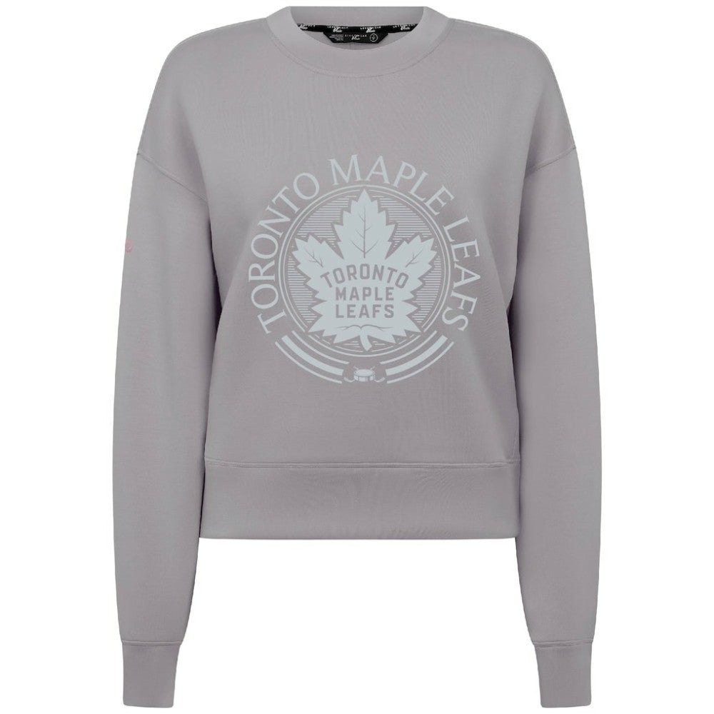 Toronto Maple Leafs Levelwear Women's Slate & Snow Sponge Tri-Blend Sweatshirt - Gray | US 203561097