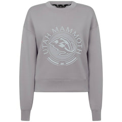 Utah Mammoth Levelwear Women's Slate & Snow Sponge Tri-Blend Sweatshirt - Gray | US 203561099