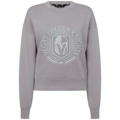 Vegas Golden Knights Levelwear Women's Slate & Snow Sponge Tri-Blend Sweatshirt - Gray | US 203561103