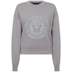 Washington Capitals Levelwear Women's Slate & Snow Sponge Tri-Blend Sweatshirt - Gray | US 203561105