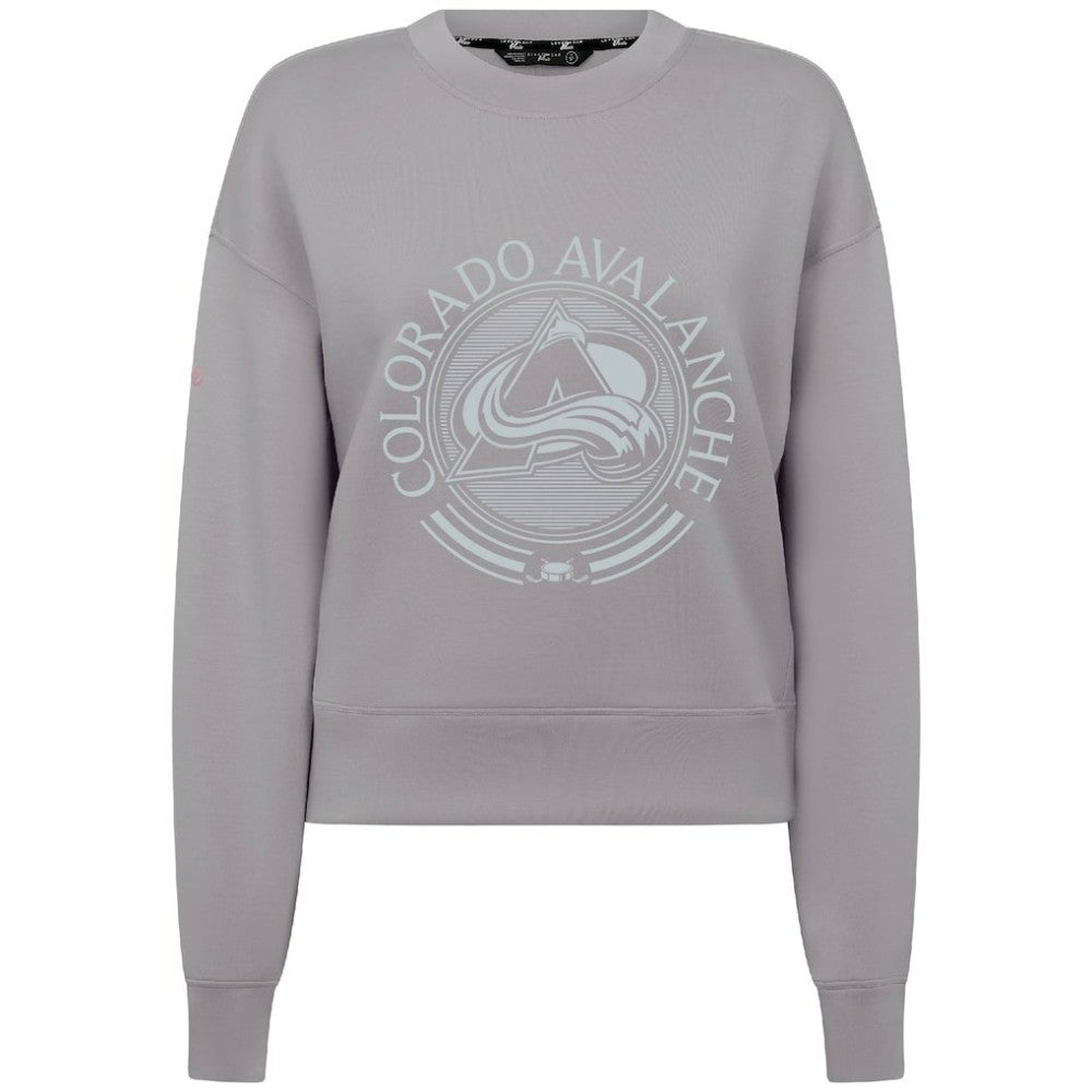 Colorado Avalanche Levelwear Women's Slate & Snow Sponge Tri-Blend Sweatshirt - Gray | US 203561109