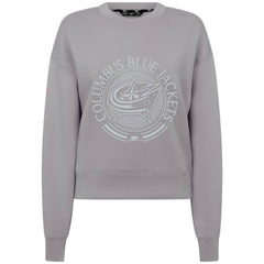 Columbus Blue Jackets Levelwear Women's Slate & Snow Sponge Tri-Blend Sweatshirt - Gray | US 203561111