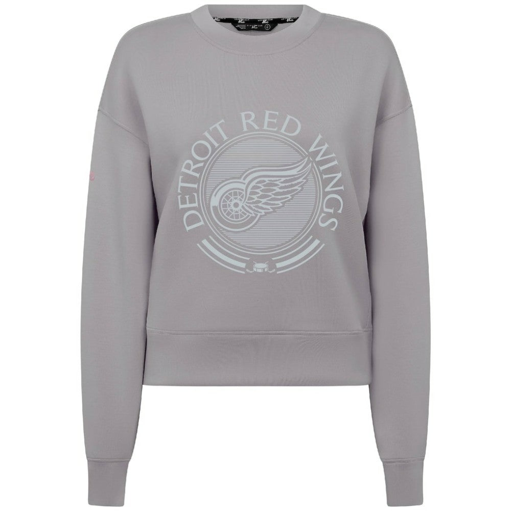 Detroit Red Wings Levelwear Women's Slate & Snow Sponge Tri-Blend Sweatshirt - Gray | US 203561115