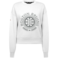 Boston Bruins Levelwear Women's Slate & Snow Sponge Tri-Blend Sweatshirt - White | US 203561122