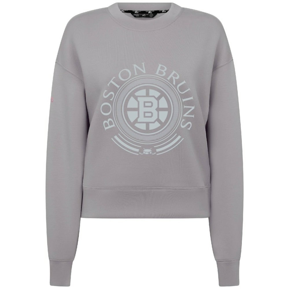 Boston Bruins Levelwear Women's Slate & Snow Sponge Tri-Blend Sweatshirt - Gray | US 203561123