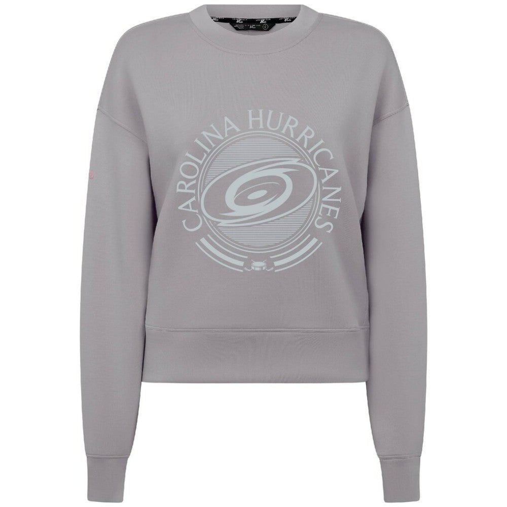 Carolina Hurricanes Levelwear Women's Slate & Snow Sponge Tri-Blend Sweatshirt - Gray | US 203561133
