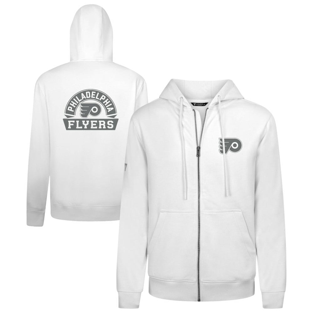 Philadelphia Flyers Levelwear Podium Chenille Logo Full-Zip Hoodie - White | US 203561141