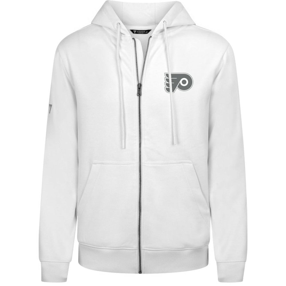 Philadelphia Flyers Levelwear Podium Chenille Logo Full-Zip Hoodie - White | US 203561141