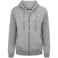 Columbus Blue Jackets Levelwear Podium Chenille Logo Full-Zip Hoodie - Gray | US 203561142