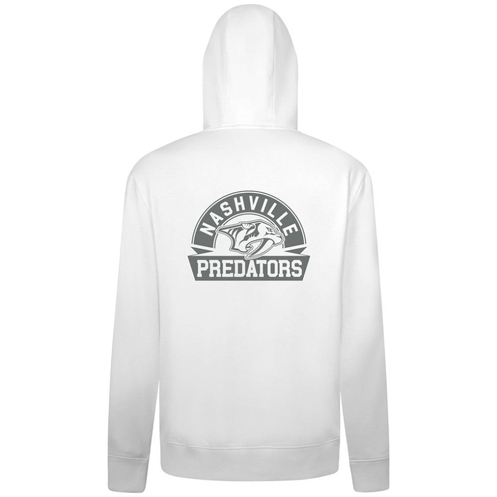 Nashville Predators Levelwear Podium Chenille Logo Full-Zip Hoodie - White | US 203561143
