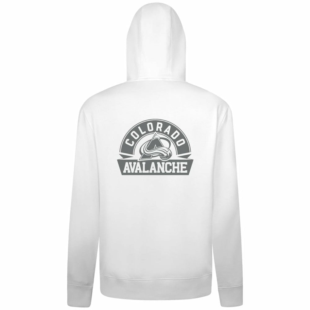 Colorado Avalanche Levelwear Podium Chenille Logo Full-Zip Hoodie - White | US 203561144