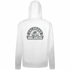 Colorado Avalanche Levelwear Podium Chenille Logo Full-Zip Hoodie - White | US 203561144