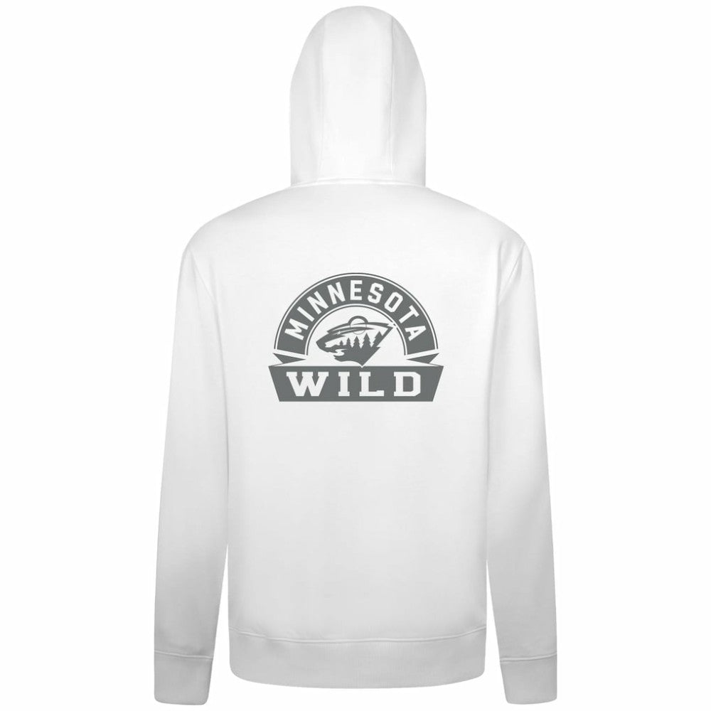 Minnesota Wild Levelwear Podium Chenille Logo Full-Zip Hoodie - White | US 203561146