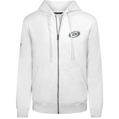 Carolina Hurricanes Levelwear Podium Chenille Logo Full-Zip Hoodie - White | US 203561147