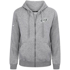 Carolina Hurricanes Levelwear Podium Chenille Logo Full-Zip Hoodie - Gray | US 203561148