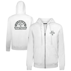 Florida Panthers Levelwear Podium Chenille Logo Full-Zip Hoodie - White | US 203561149