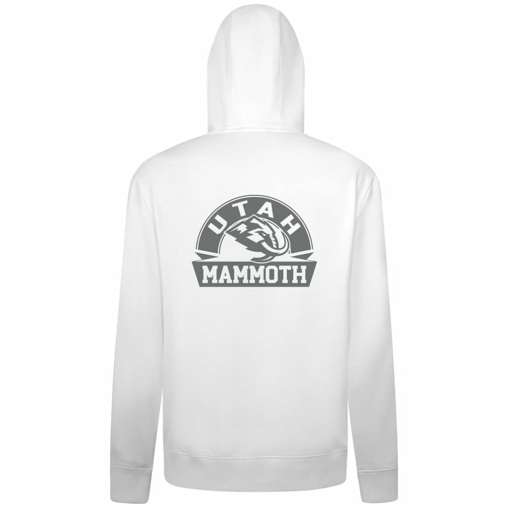 Utah Mammoth Levelwear Podium Chenille Logo Full-Zip Hoodie - White | US 203561155