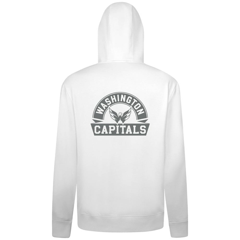 Washington Capitals Levelwear Podium Chenille Logo Full-Zip Hoodie - White | US 203561157