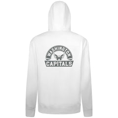Washington Capitals Levelwear Podium Chenille Logo Full-Zip Hoodie - White | US 203561157