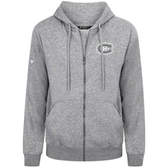 Montreal Canadiens Levelwear Podium Chenille Logo Full-Zip Hoodie - Gray | US 203561158