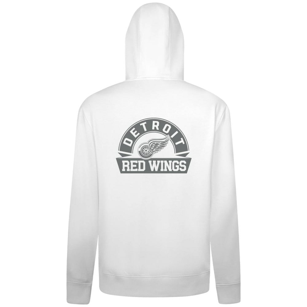 Detroit Red Wings Levelwear Podium Chenille Logo Full-Zip Hoodie - White | US 203561165