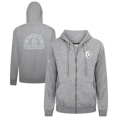 Ottawa Senators Levelwear Podium Chenille Logo Full-Zip Hoodie - Gray | US 203561166