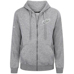 Detroit Red Wings Levelwear Podium Chenille Logo Full-Zip Hoodie - Gray | US 203561167
