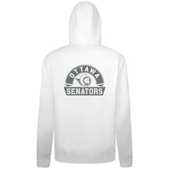 Ottawa Senators Levelwear Podium Chenille Logo Full-Zip Hoodie - White | US 203561168