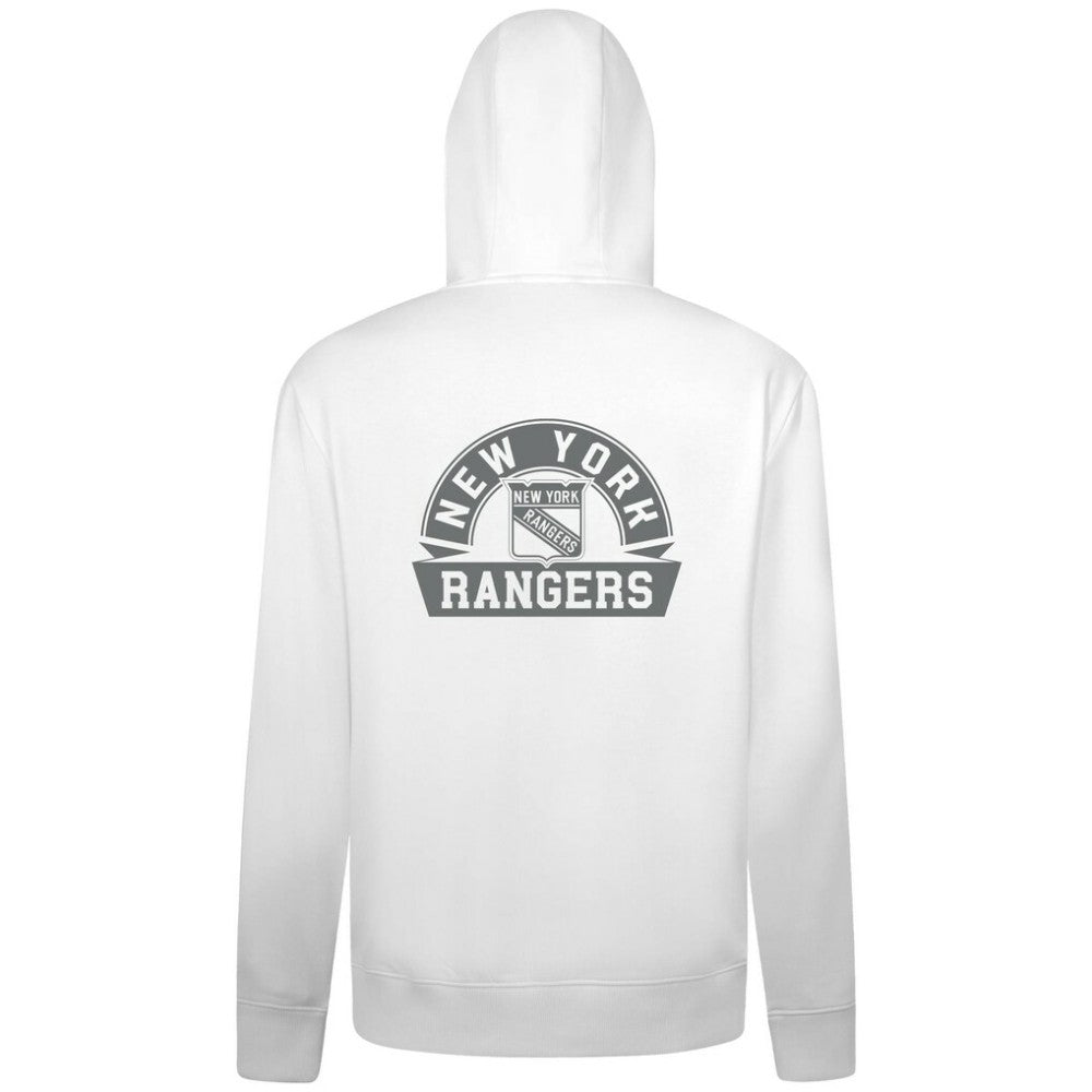 New York Rangers Levelwear Podium Chenille Logo Full-Zip Hoodie - White | US 203561169
