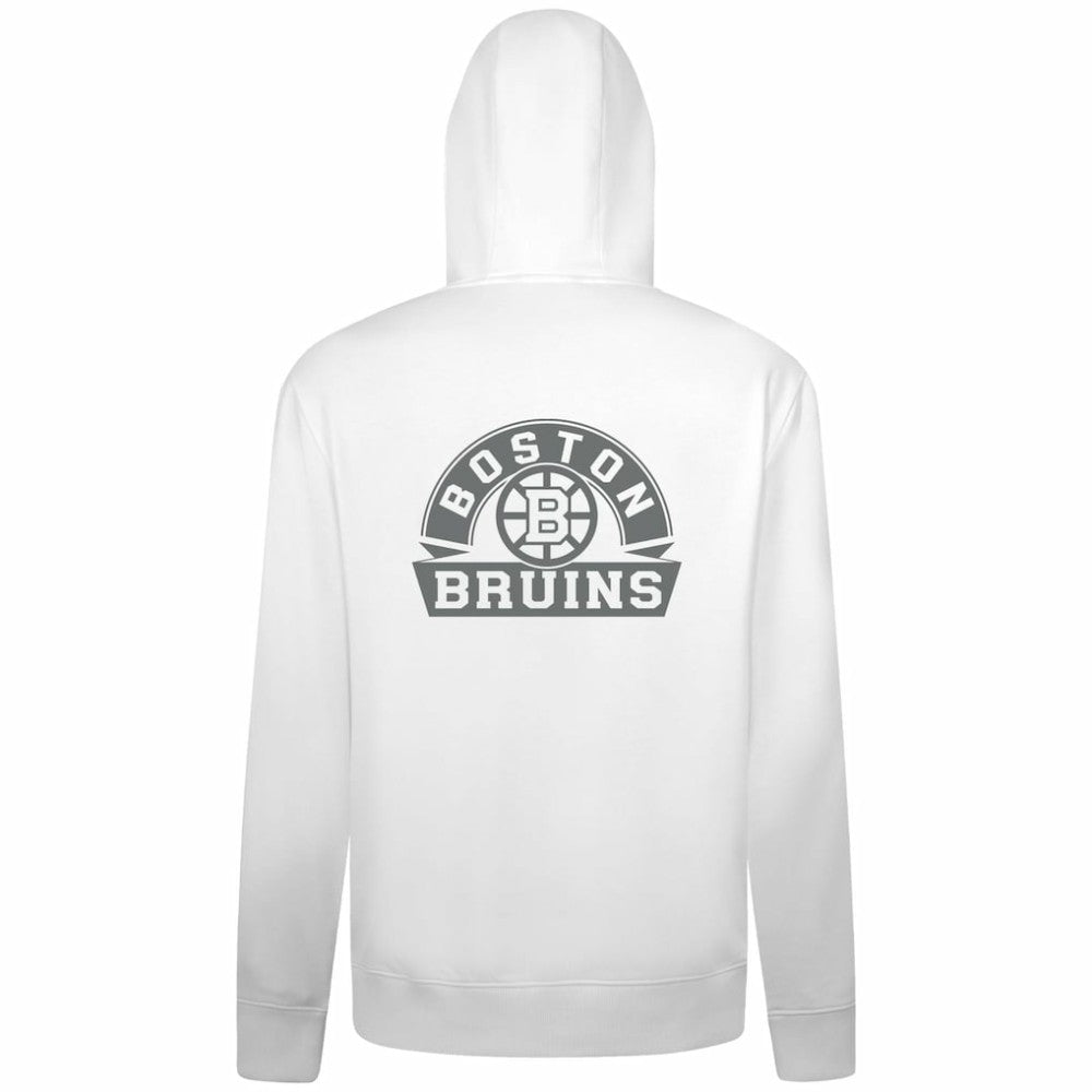 Boston Bruins Levelwear Podium Chenille Logo Full-Zip Hoodie - White | US 203561171
