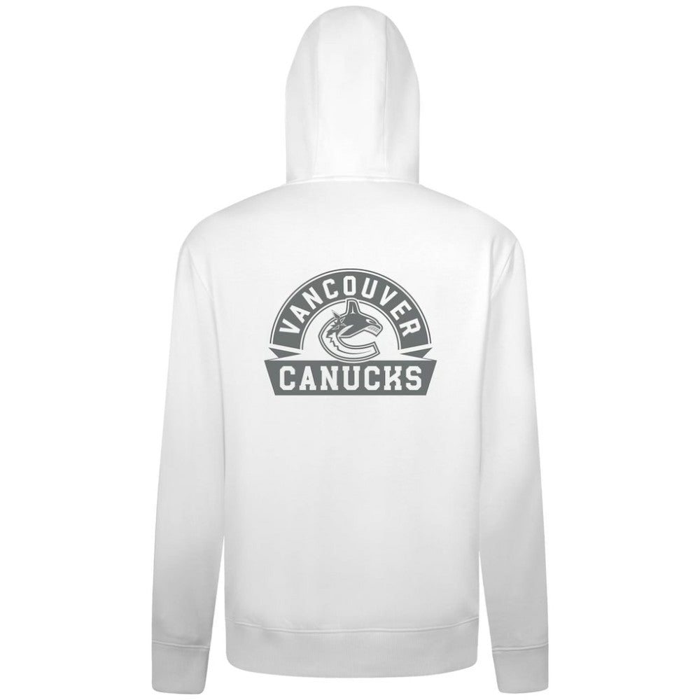 Vancouver Canucks Levelwear Podium Chenille Logo Full-Zip Hoodie - White | US 203561174