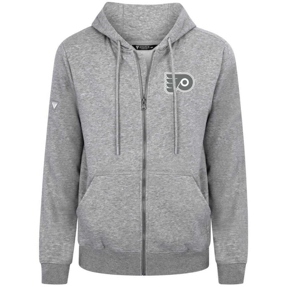 Philadelphia Flyers Levelwear Podium Banner Arch Full-Zip Hoodie - Gray | US 203561178
