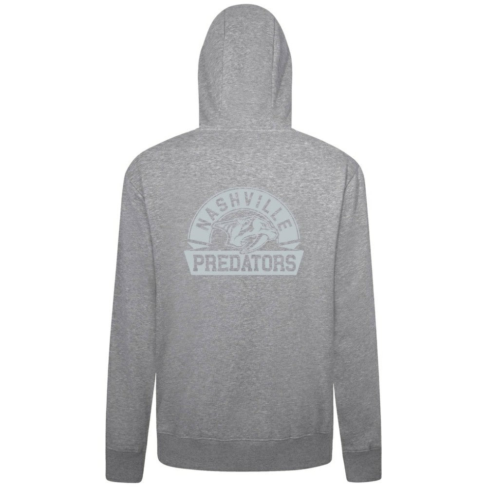Nashville Predators Levelwear Podium Banner Arch Full-Zip Hoodie - Gray | US 203561182