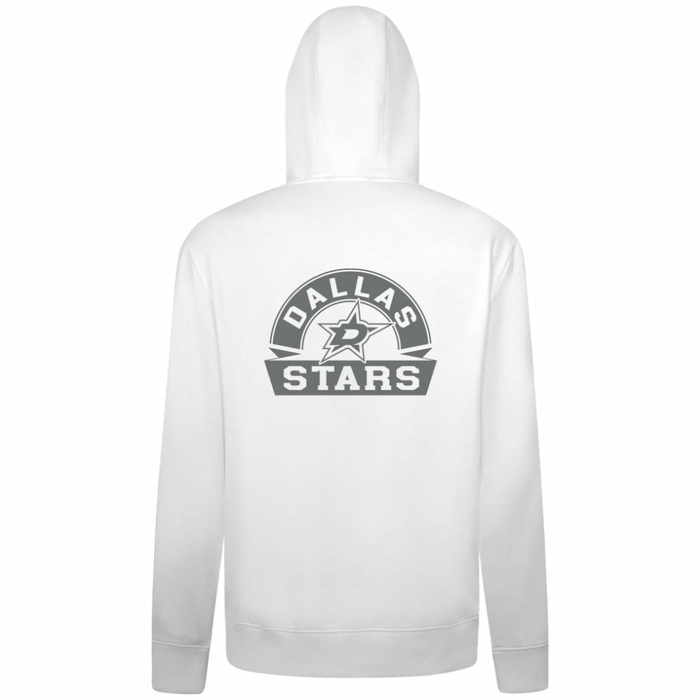 Dallas Stars Levelwear Podium Banner Arch Full-Zip Hoodie - White | US 203561185