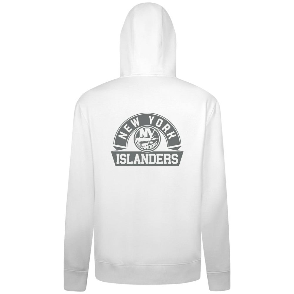 New York Islanders Levelwear Podium Banner Arch Full-Zip Hoodie - White | US 203561197
