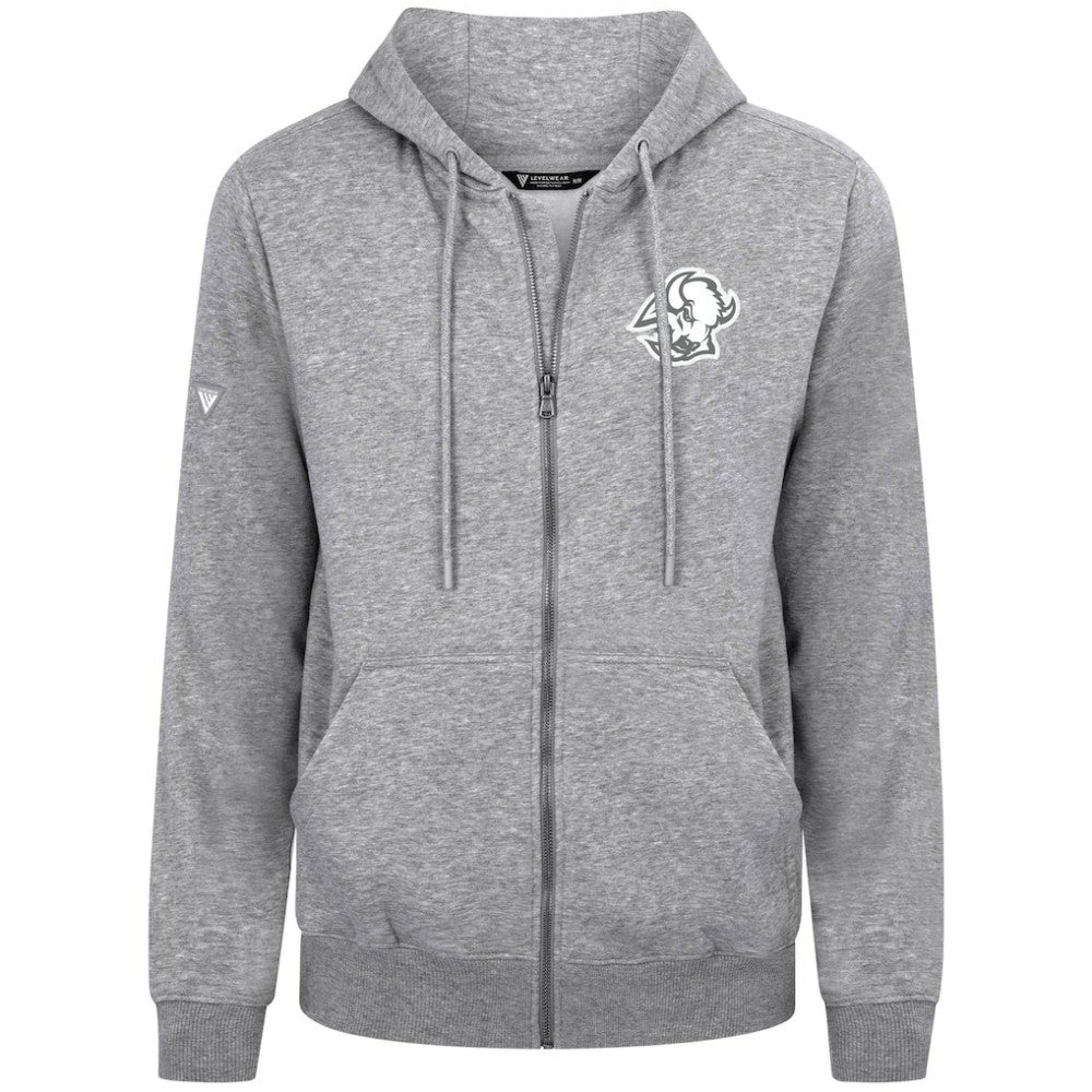 Buffalo Sabres Levelwear Podium Banner Arch Full-Zip Hoodie - Gray | US 203561198