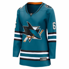 Sam Dickinson San Jose Sharks Fanatics Women's Home Breakaway Jersey - Teal | US 203563400