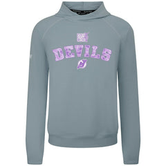 New Jersey Devils Levelwear Hockey Fights Cancer Mandate Tri-Blend Hoodie - Gray | US 203563889