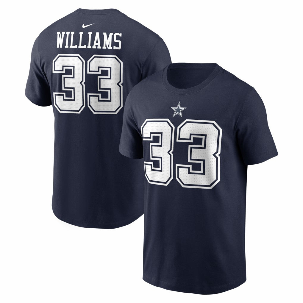 Javonte Williams Dallas Cowboys Name & Number T-Shirt - Navy T-shirts
