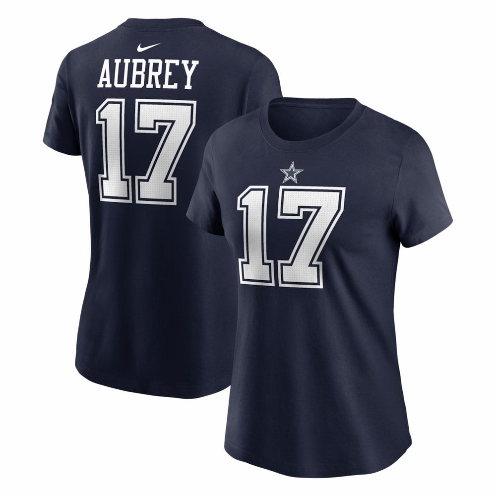 Brandon Aubrey Dallas Cowboys Women's Player Name & Number T-Shirt - Navy T-shirts