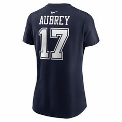 Brandon Aubrey Dallas Cowboys Women's Player Name & Number T-Shirt - Navy T-shirts