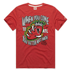 Atlanta Falcons x OutKast Homage Unisex You Betta Not Hide Tri-Blend T-Shirt - Red T-shirts