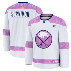 Buffalo Sabres Fanatics Hockey Fights Cancer Survivor Practice Jersey - White | US 203564956