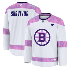 Boston Bruins Fanatics Hockey Fights Cancer Survivor Practice Jersey - White | US 203564961