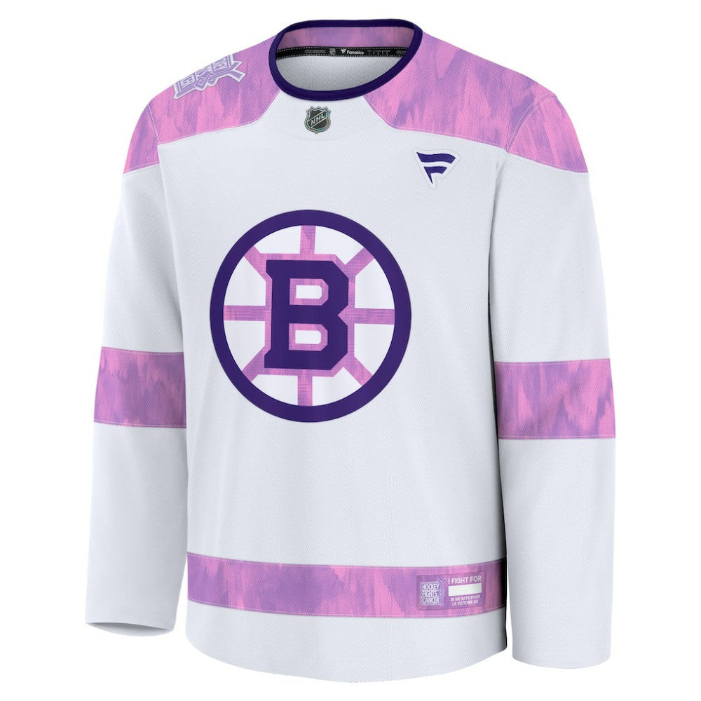 Boston Bruins Fanatics Hockey Fights Cancer Survivor Practice Jersey - White | US 203564961