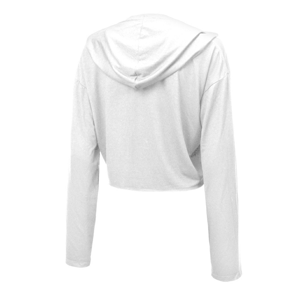 Jaxson Dart New York Giants Majestic Threads Women's Glitter Wordmark Hoodie - White Hoodies