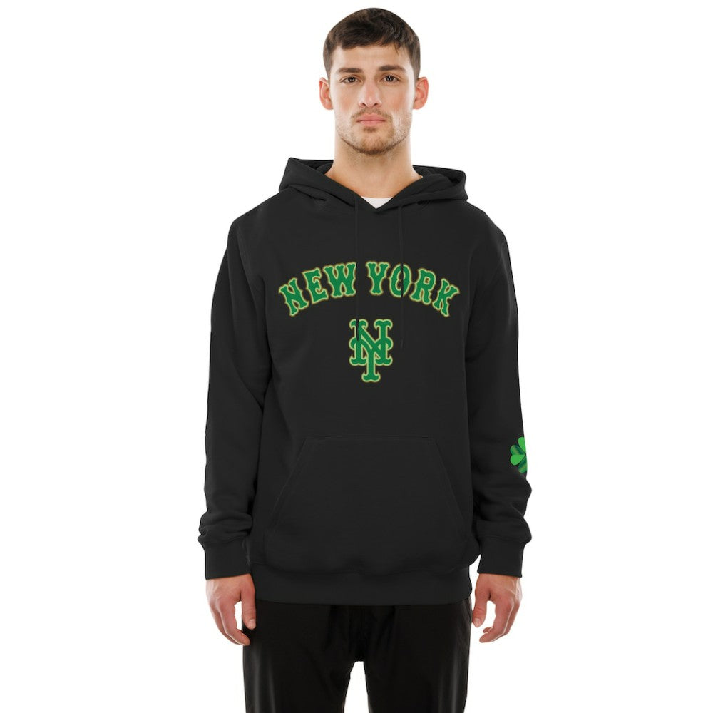 New York Mets New Era 2026 St. Patrick's Day Fleece Hoodie - Black Hoodies